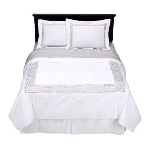  Fieldcrest Luxury White Dot Queen Comforter Cover Duvet 