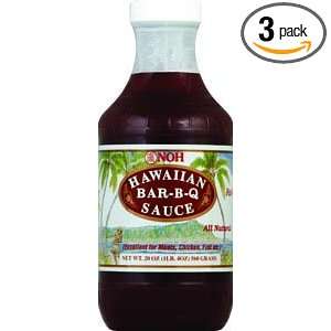 Noh Foods Of Hawaii Sauce, BBQ, 20 Ounce (Pack of 3)  