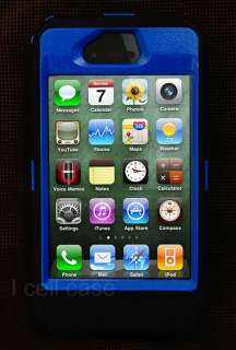   DEFENDER SERIES For iPhone 4 4S 4G 4GS Blue/Black   Custom Color