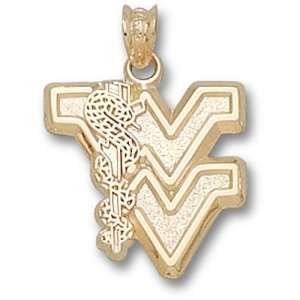  West Virginia University School Of Medicine Pendant (Gold 
