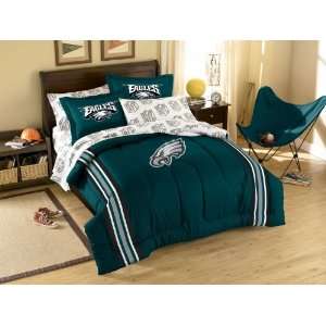  Philadelphia Eagles NFL Twin Full Embroidered Comforter 