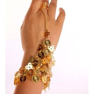 BellyRose Belly Dance Triangle Slave Bracelets With Coins, Price 