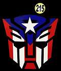 PUERTO RICO CAR DECAL STICKER TRANSFORMER with FLAG #215  