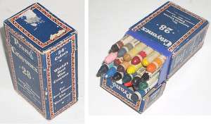 Vintage Box of Prang Crayonex 24 Old Faithful Crayons  