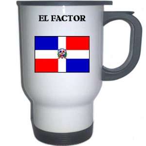  Dominican Republic   EL FACTOR White Stainless Steel Mug 