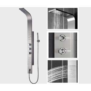  Golden Vantage Thermostatic Stainless Steel Shower Panel 