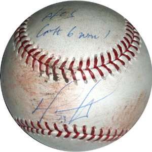  David Ortiz Signed ALCS Game 6 Win 2007 Game Used Baseball 