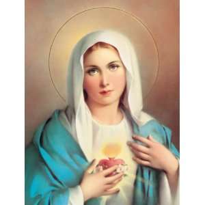  Immaculate Heart of Mary Poster, 13 x 17   MADE IN ITALY 