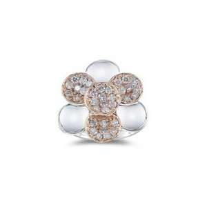  1.08 Cts Diamond Ring in 14K Two Tone Gold 8.0 Jewelry