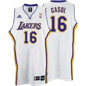 Pau Gasol Jersey adidas White Swingman #16 Los Angeles Lakers Jersey 