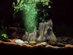 Hydor Deco LG Stump kit Green LED and Bubbles (New in Box)  