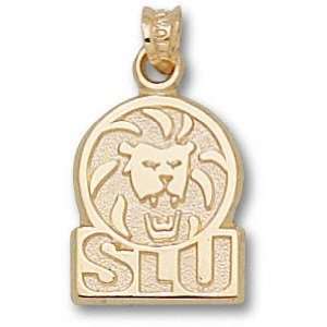 SE Louisiana Lions Solid 10K Gold SLU Athletic Logo Pendant 