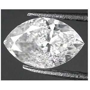   Gorgeous Sparkling .60 Carat White Marquise Diamond 