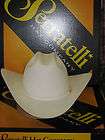 SERRATELLI 100X EL COMANDANT WHITE 3 1/2 BRIM WESTERN COWBOY HAT ALL 