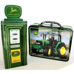 Gift Pack Of John Deere Tractor Classic Licensed Retro Themed Metal 