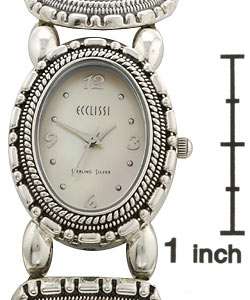 Ecclissi Womens Multi stone Stretch Bracelet Watch  