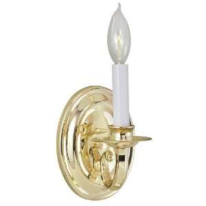World Imports Lighting 3201 01 1 Light Wall Sconce, Polished Brass
