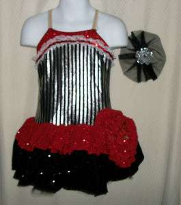 SASSY SHOWGIRL SALOON GIRL JAZZ TAP DANCE TWIRLING PAGEANT Costume 
