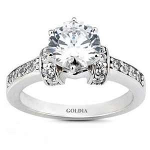  0.77 Ct. Designer Diamond Engagement Ring Jewelry