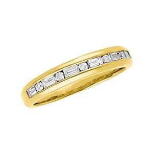   14K Yellow Gold Diamond Wedding/Anniversary Band   0.37 Ct. Jewelry