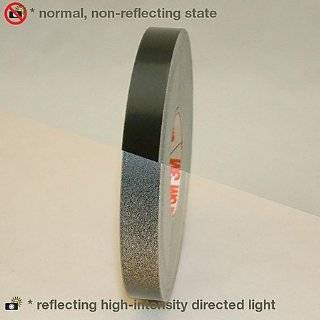  Motorcycle Reflective Safety Tape   Black Adhesive. RTK 