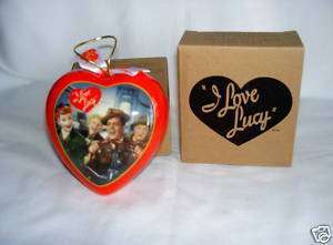 Lucille Ball I Love Lucy CA HERE WE COME Heart Ornament  