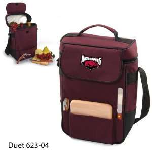   Print Duet 2 Bottle wine & cheese tote w/accessories 