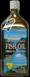 Finest Fish Oil Omega 3 500 ml by Carlson Labs 088395015458  