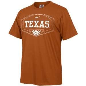 Nike Texas Longhorns Basketball Burnt Orange Backboard T shirt  