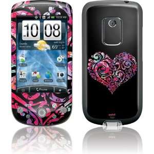  Black Swirly Heart skin for HTC Hero (CDMA) Electronics