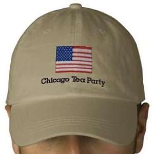 Chicago Tea Party Hat   Khaki 