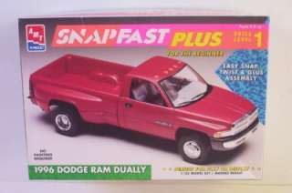 1996 Dodge DUALLY PICKUP Truck AMT 125 Model Kit OPENED Ram 8237 