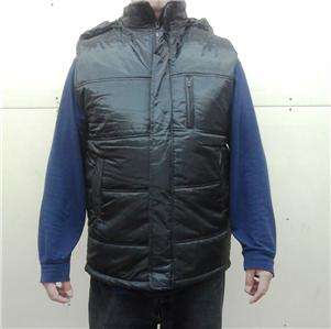   HR High Quailty Winter Thermal Black Waterproof Vest with Hood  