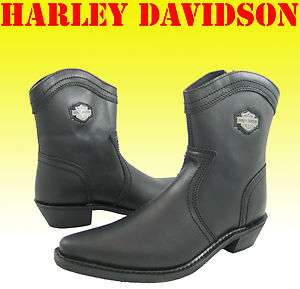   DAVIDSON CAMMIE WOMENS WESTERN COWBOY COWGIRL STYLE LEATHER BOOTS