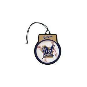   MLB Licensed Team Logo Air Freshener Vanilla Scent  Milwaukee Brewers