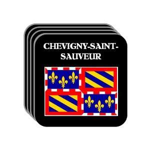 Bourgogne (Burgundy)   CHEVIGNY SAINT SAUVEUR Set of 4 Mini Mousepad 