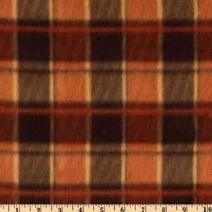   Northern Fleece Plaid Brown Fabric By The Yard Arts, Crafts & Sewing