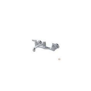 Clearwater K 7853 CP Wall Mount Sink Supply Faucet, 8 Spout, Cr