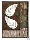 rectangle leaf design bamboo wall tile plaque iron 
