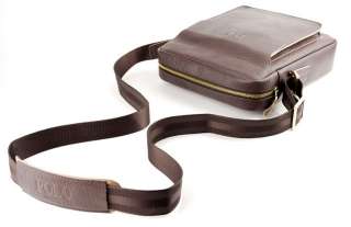 VIDENG POLO Mens Faux Leather Messenger Bag Briefcase Satchel Two 