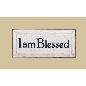    SaltBox Gifts I818IAB I AM Blessed Sign Patio, Lawn & Garden