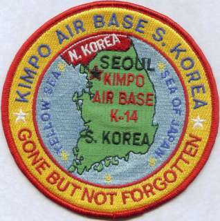 USAF BASE PATCH, KIMPO AIR BASE SOUTH KOREA *  