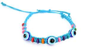 String Bracelets Evil Eye Bead PROTECTION Charm LUCKY EYE Blue Color 