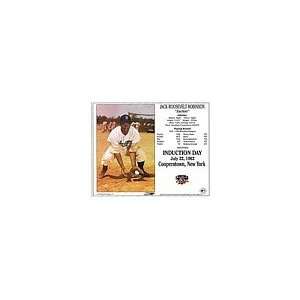   Hall of Fame Induction Photo Card Jackie Robinson