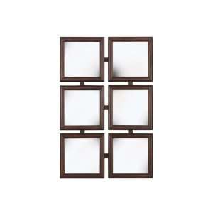  Kenroy Home Kelly Wall Mirror with Walnut Finish, 25 by 38 