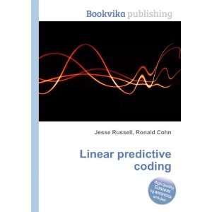  Linear predictive coding Ronald Cohn Jesse Russell Books