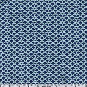  45 Wide Tres Belle Shell Blue Fabric By The Yard Arts 