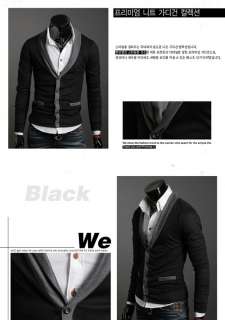 2012 NEW Fashion MENS CASUAL Slim V Neck KNITWEAR SWEATER Cardigan 3 