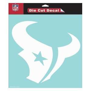  Houston Texans Die Cut Decal   8in x8in White Sports 
