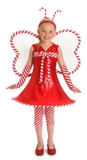 Candy Cane Fairy Costume SET Fancy Christmas Dress 4 12  